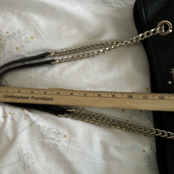 COPY - Kate Spade Pebbled leather Chain handbag black great condition - Picture 8 of 13